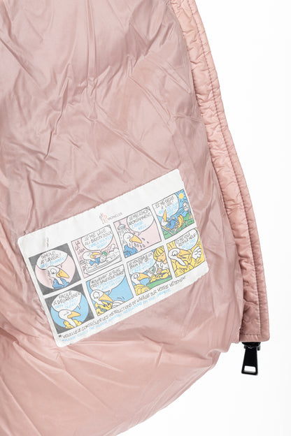 Moncler Serin Pink Quilted Hooded Down Jacket