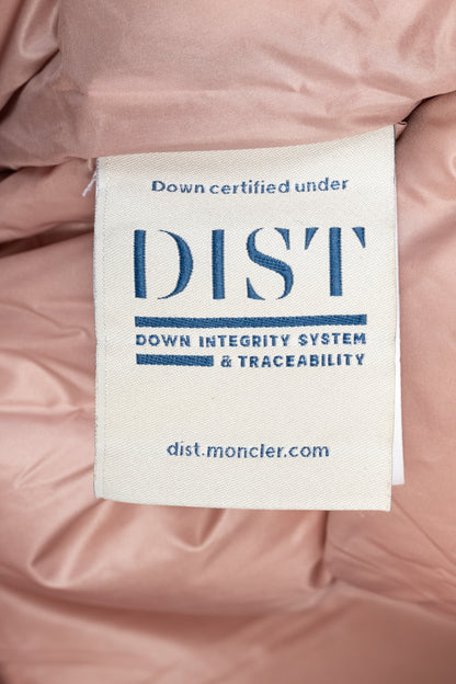 Moncler Serin Pink Quilted Hooded Down Jacket