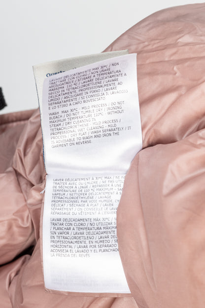 Moncler Serin Pink Quilted Hooded Down Jacket