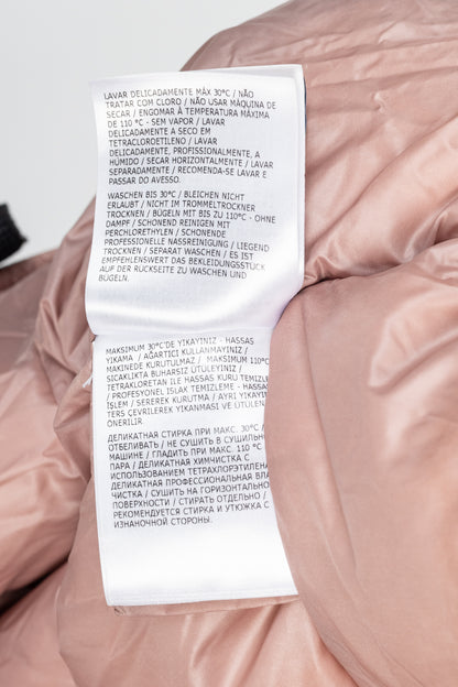 Moncler Serin Pink Quilted Hooded Down Jacket