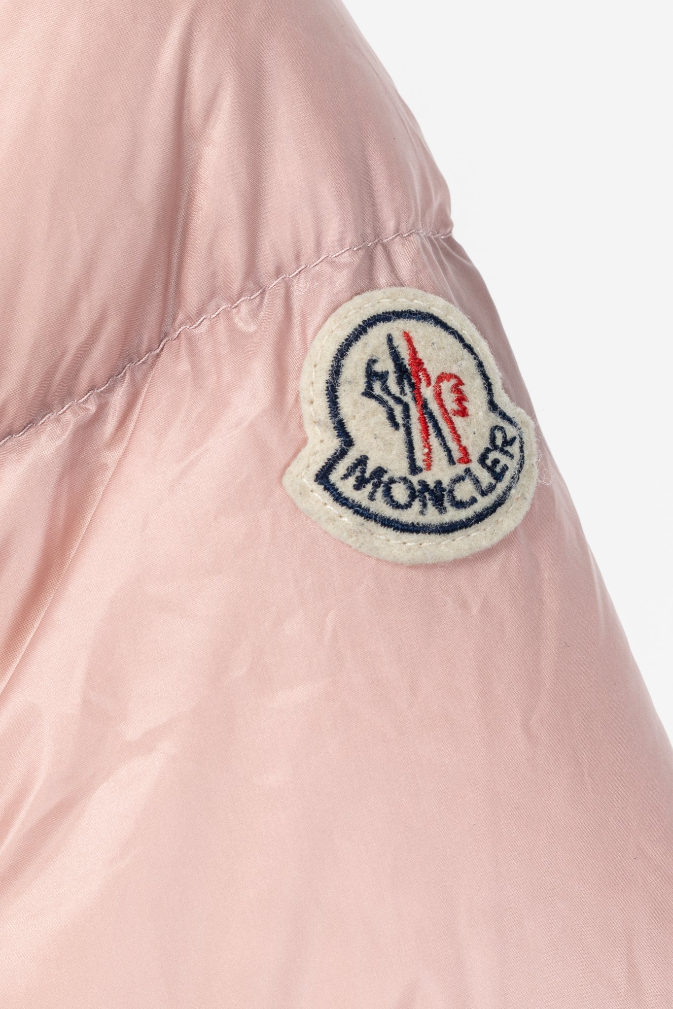 Moncler Serin Pink Quilted Hooded Down Jacket