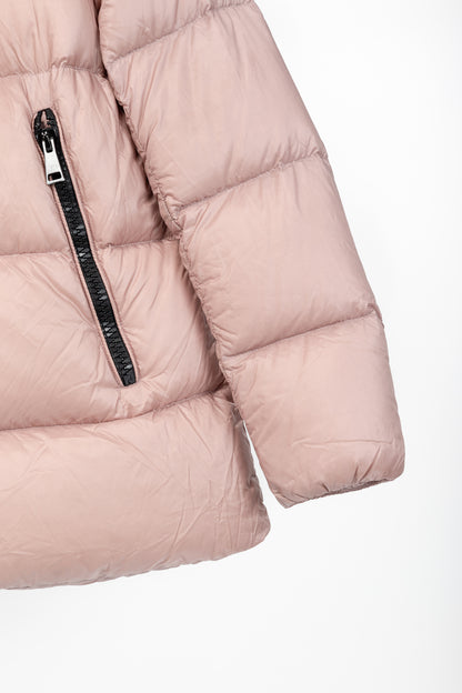 Moncler Serin Pink Quilted Hooded Down Jacket