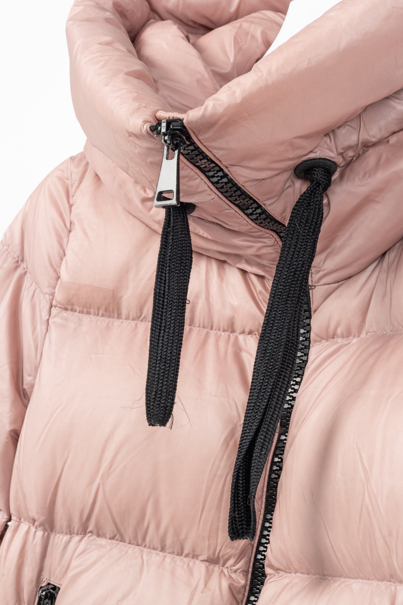Moncler Serin Pink Quilted Hooded Down Jacket