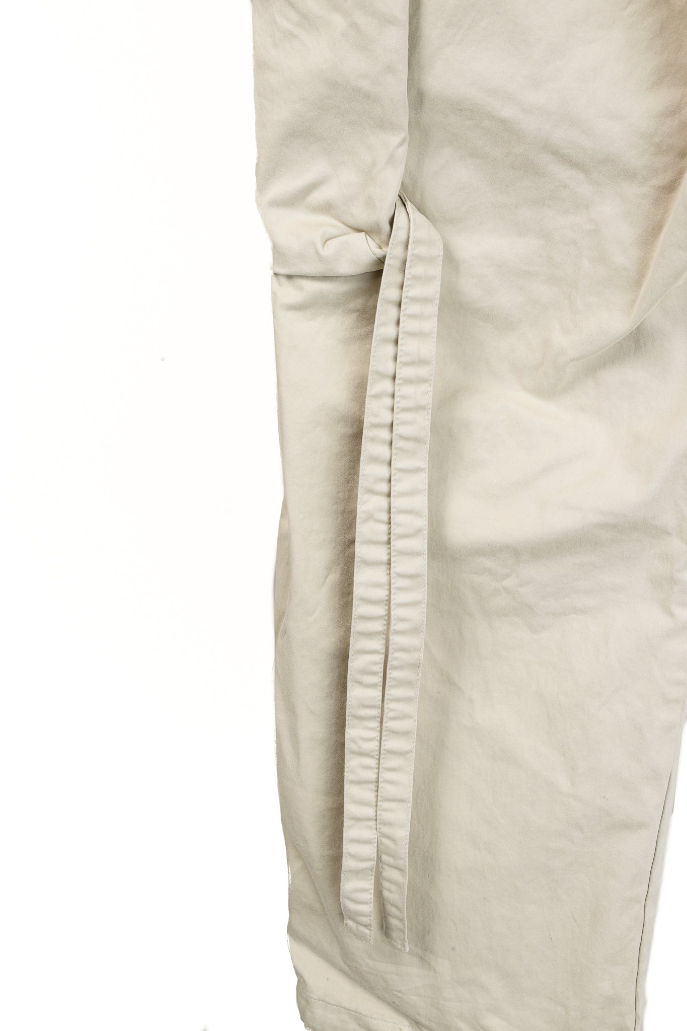 Moncler Light Beige Wide-Leg Stretch-Cotton Cargo Trousers