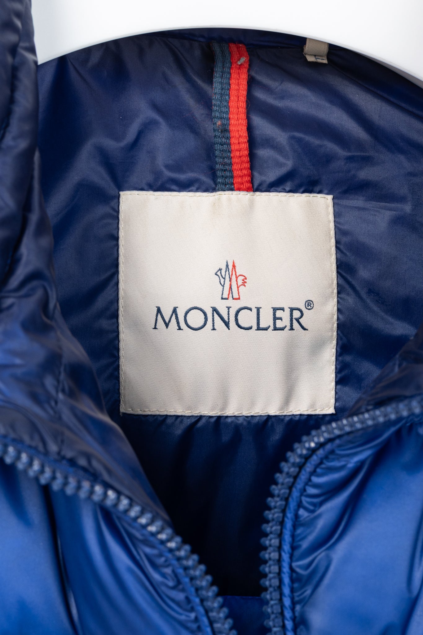 Moncler Longue Saison Agay Blue Quilted-Nylon Puffer Jacket