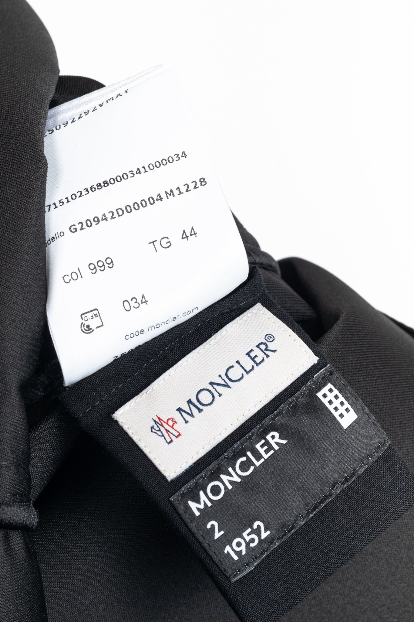 Moncler Genius 2 Moncler 1952 Black Faux-Leather A-Line Midi Skirt