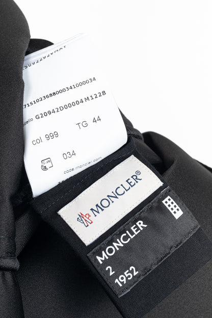 Moncler Genius 2 Moncler 1952 Black Faux-Leather A-Line Midi Skirt
