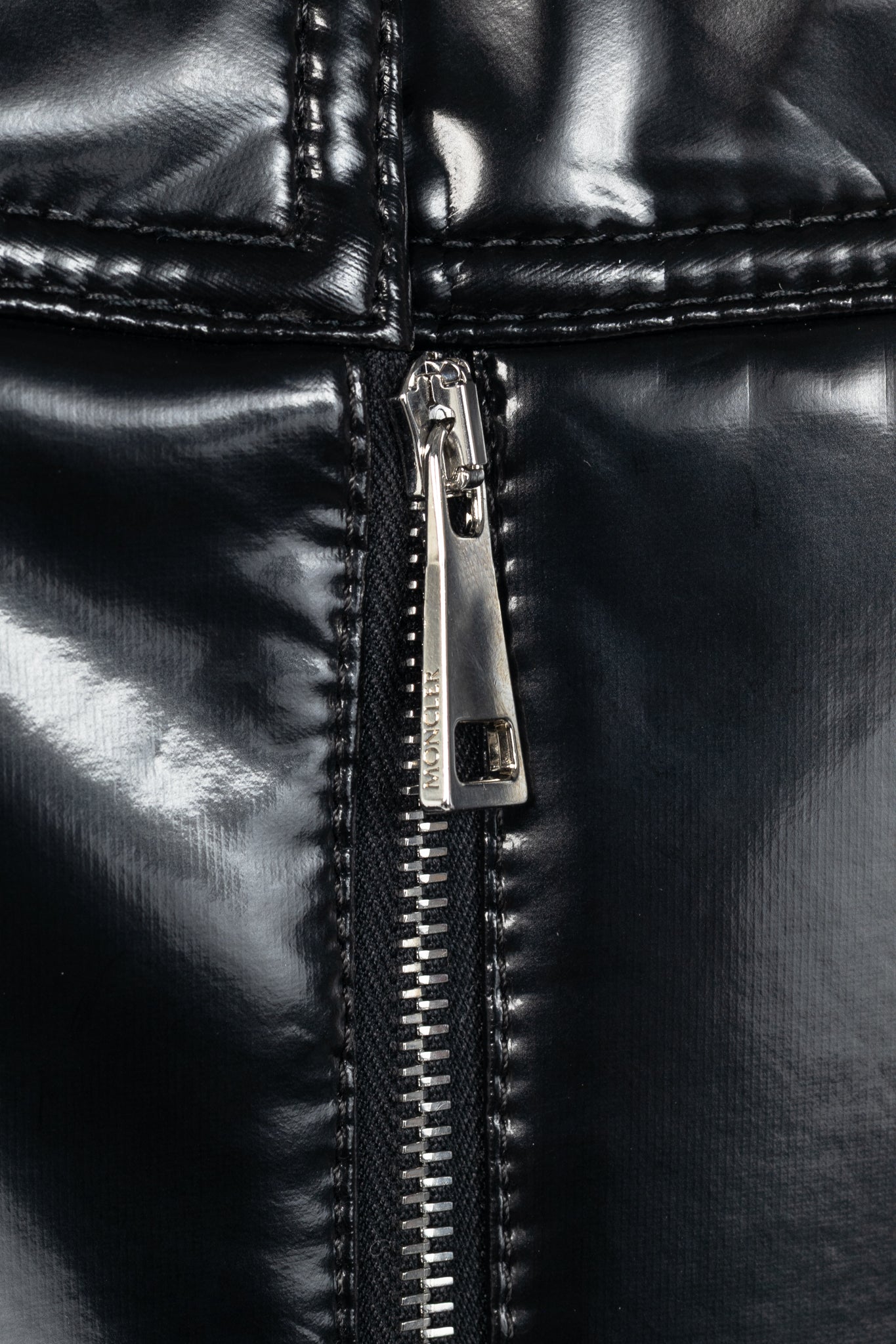 Moncler Genius 2 Moncler 1952 Black Faux-Leather A-Line Midi Skirt