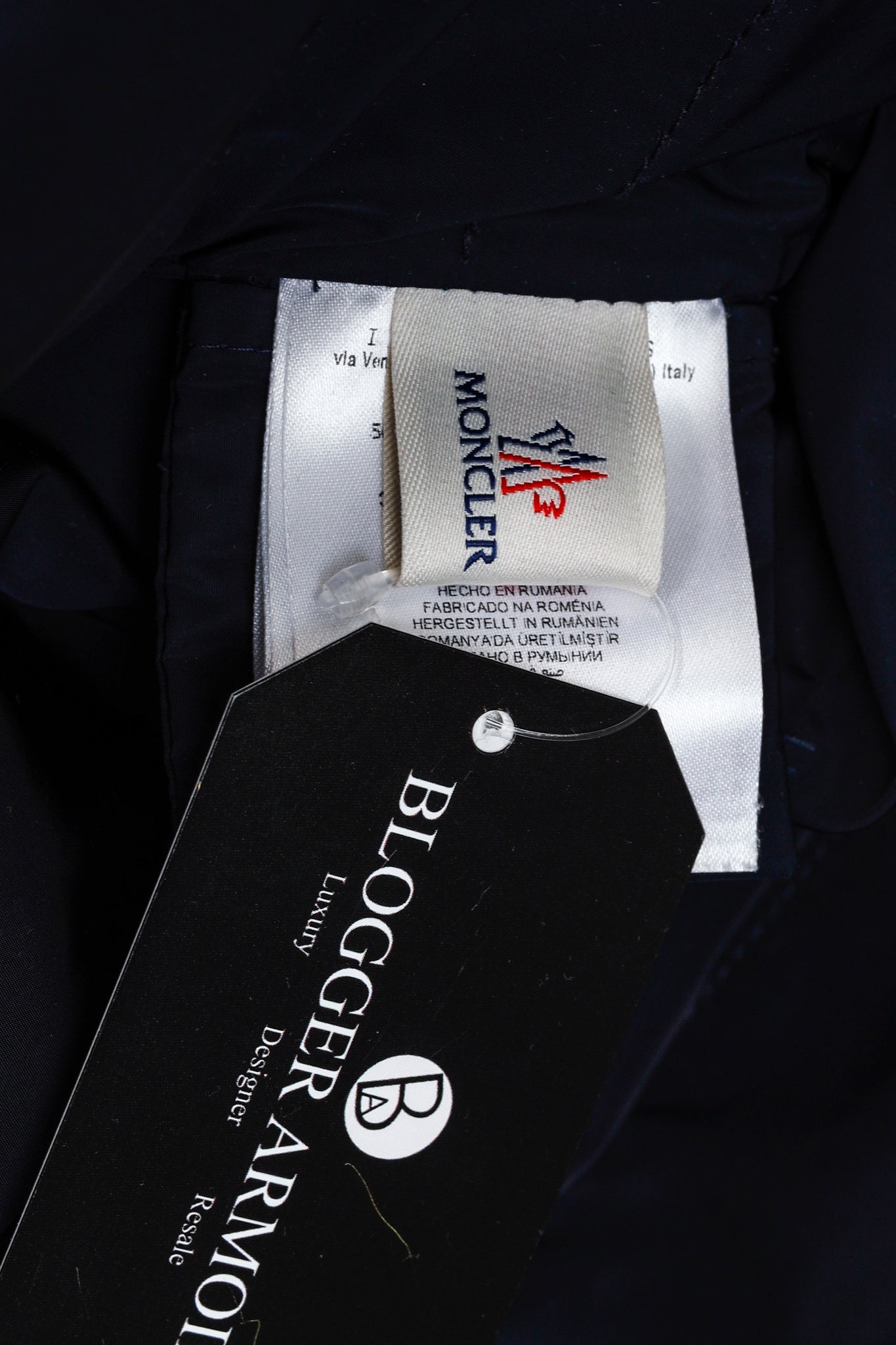 Moncler Nylon Navy Blue Jacket Blazer