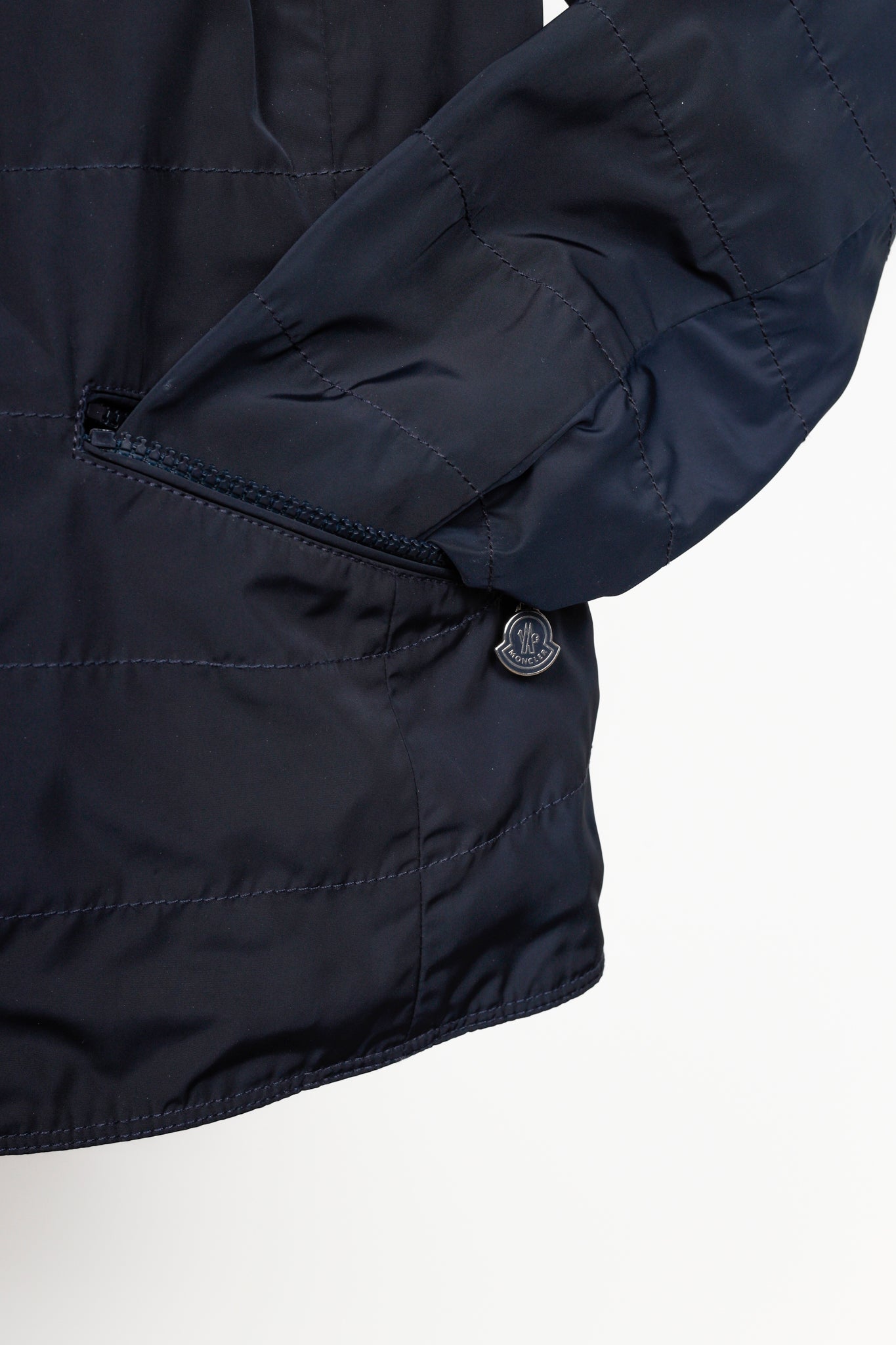 Moncler Nylon Navy Blue Jacket Blazer