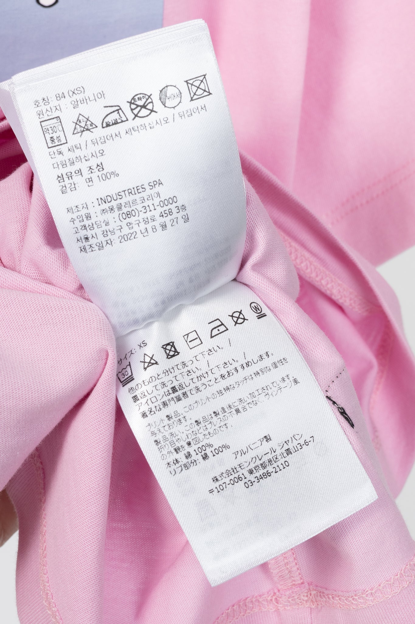 Moncler Pink Cotton Peanuts-Graphic T-Shirt