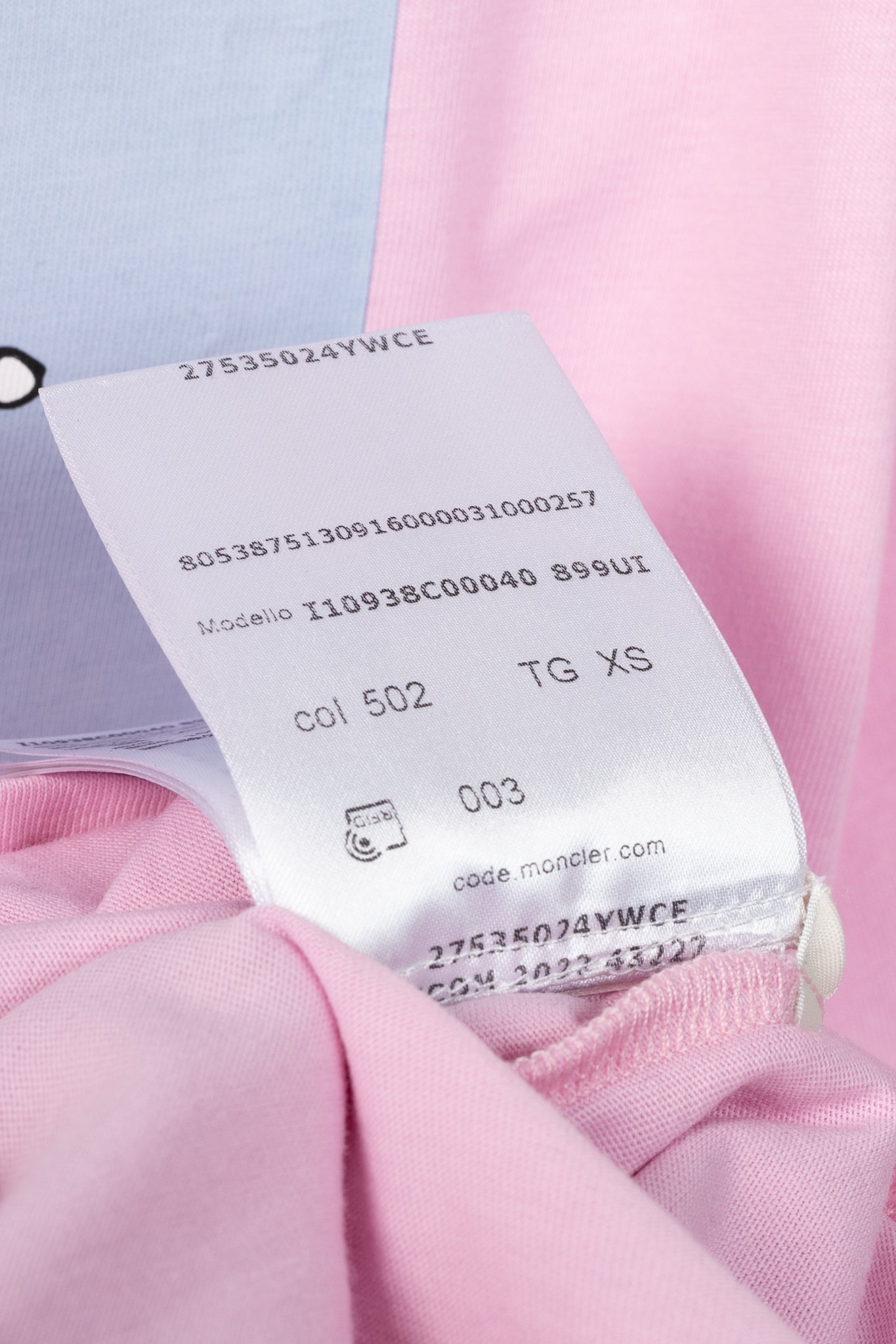 Moncler Pink Cotton Peanuts-Graphic T-Shirt