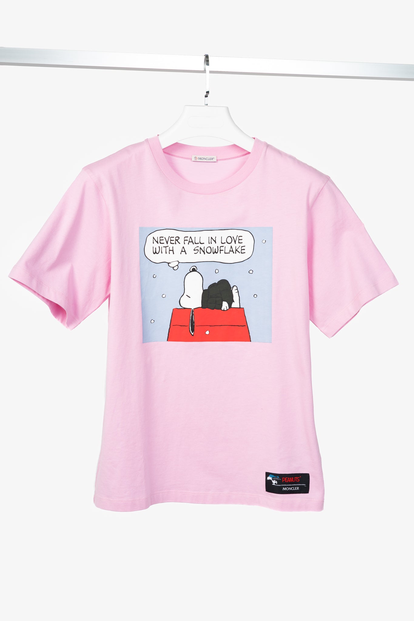Moncler Pink Cotton Peanuts-Graphic T-Shirt