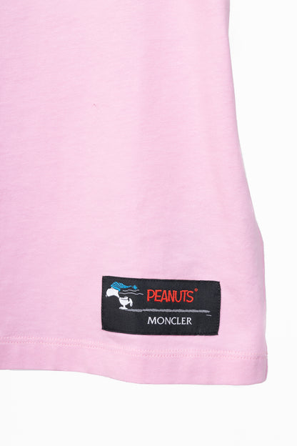 Moncler Pink Cotton Peanuts-Graphic T-Shirt