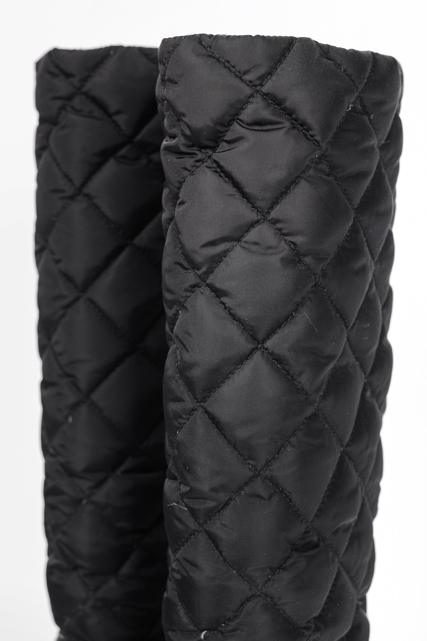 Moncler New Cernobbio Black Quilted Leather Wedge Boots