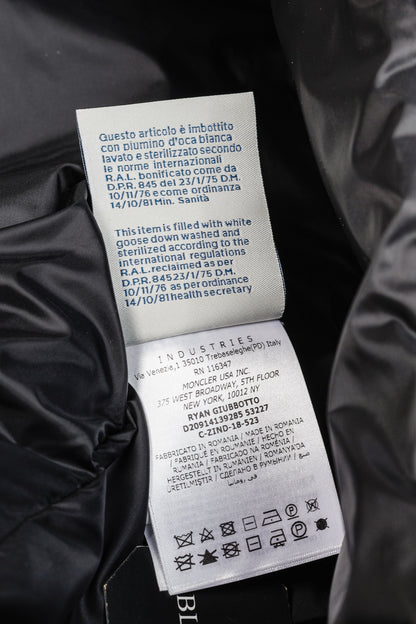 Moncler Ryan Charcoal Nylon & Wool Hooded Down Jacket