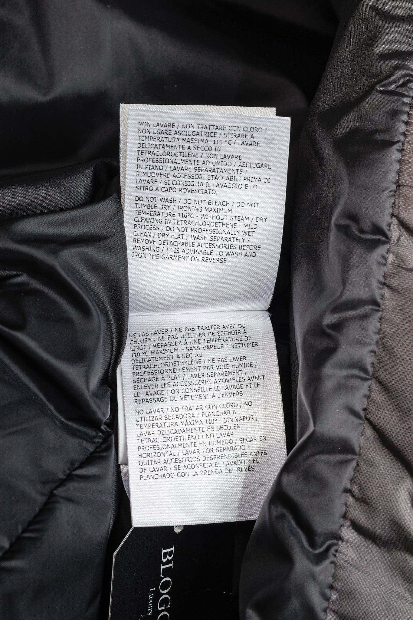 Moncler Ryan Charcoal Nylon & Wool Hooded Down Jacket