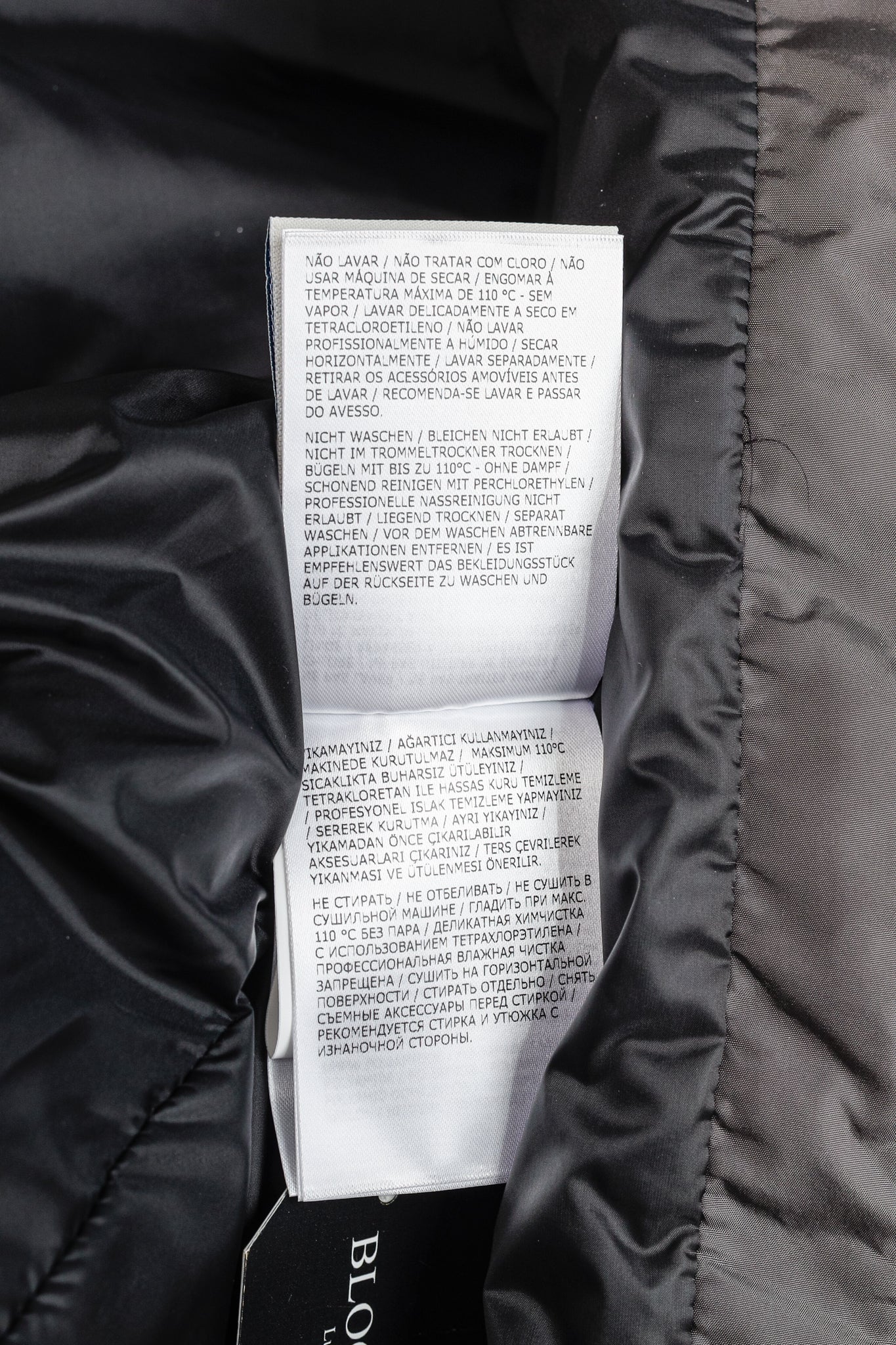 Moncler Ryan Charcoal Nylon & Wool Hooded Down Jacket