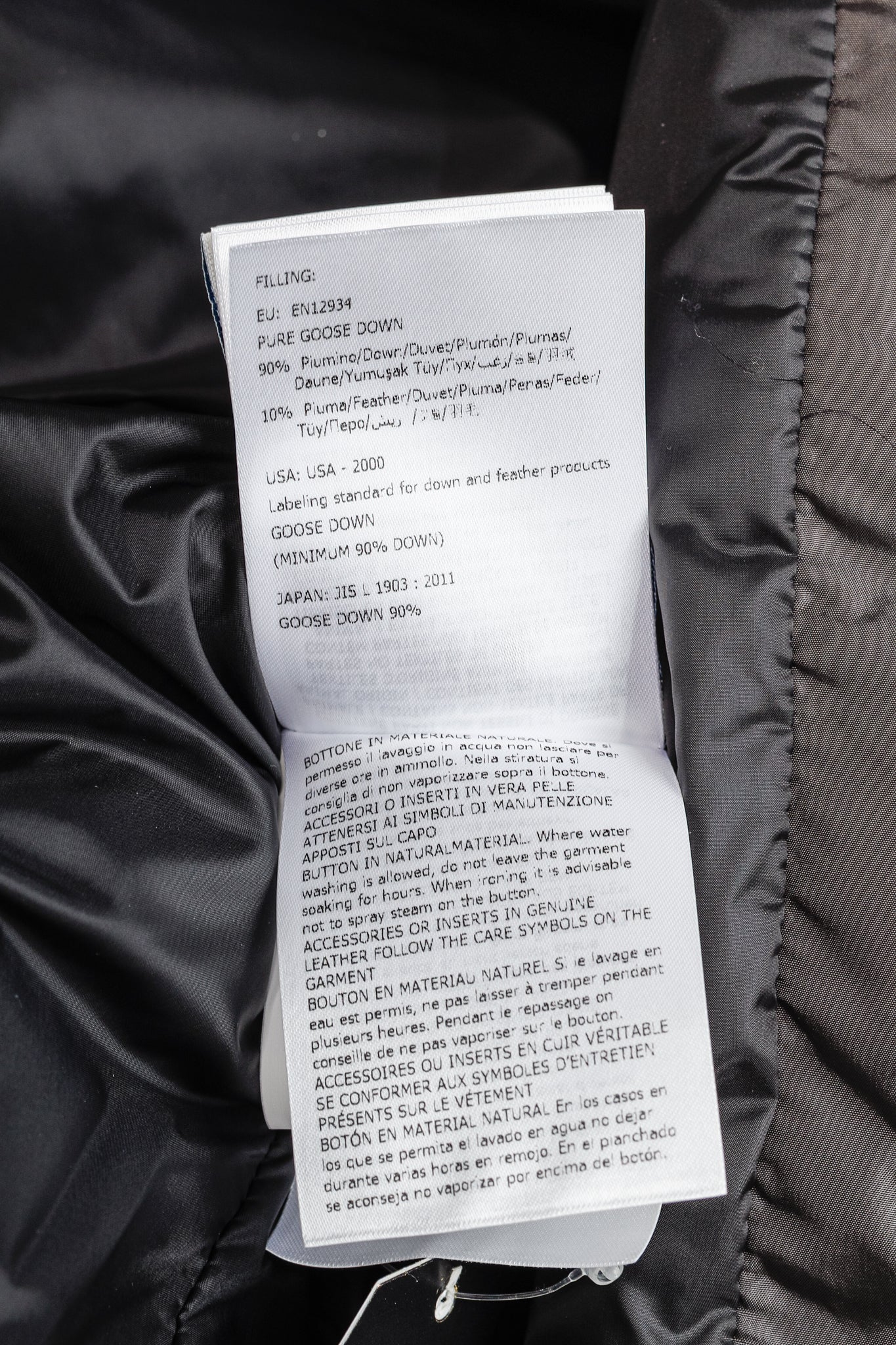 Moncler Ryan Charcoal Nylon & Wool Hooded Down Jacket