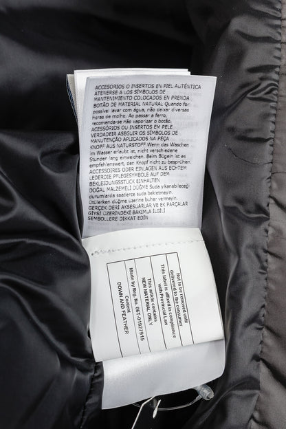 Moncler Ryan Charcoal Nylon & Wool Hooded Down Jacket