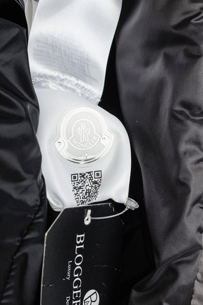 Moncler Ryan Charcoal Nylon & Wool Hooded Down Jacket