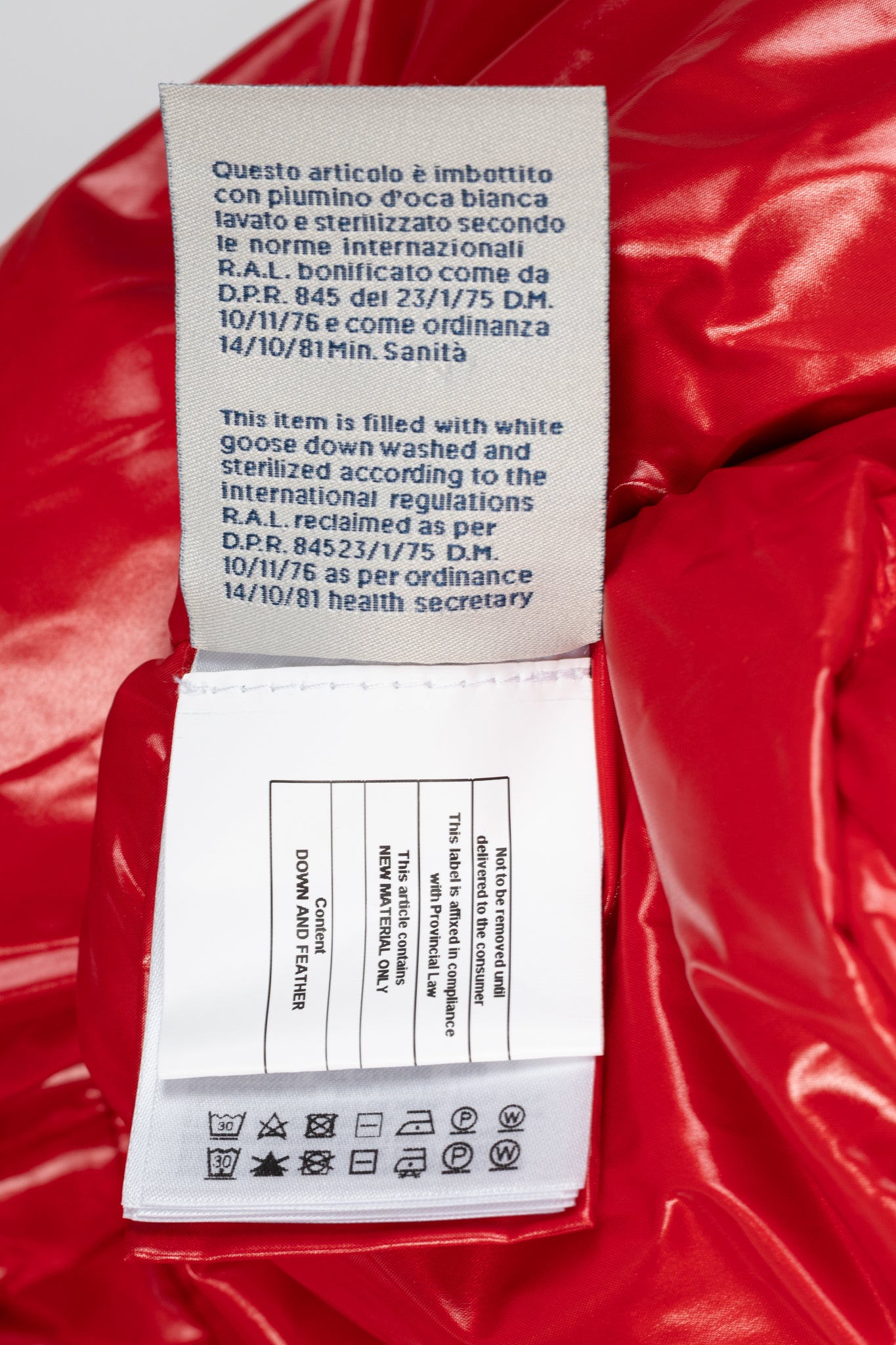 Moncler Etival Red Quilted Hooded Down Jacket