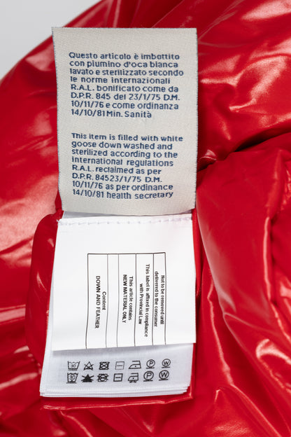 Moncler Etival Red Quilted Hooded Down Jacket