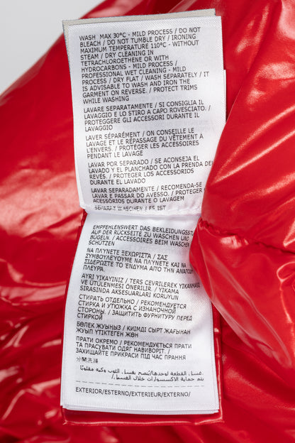 Moncler Etival Red Quilted Hooded Down Jacket