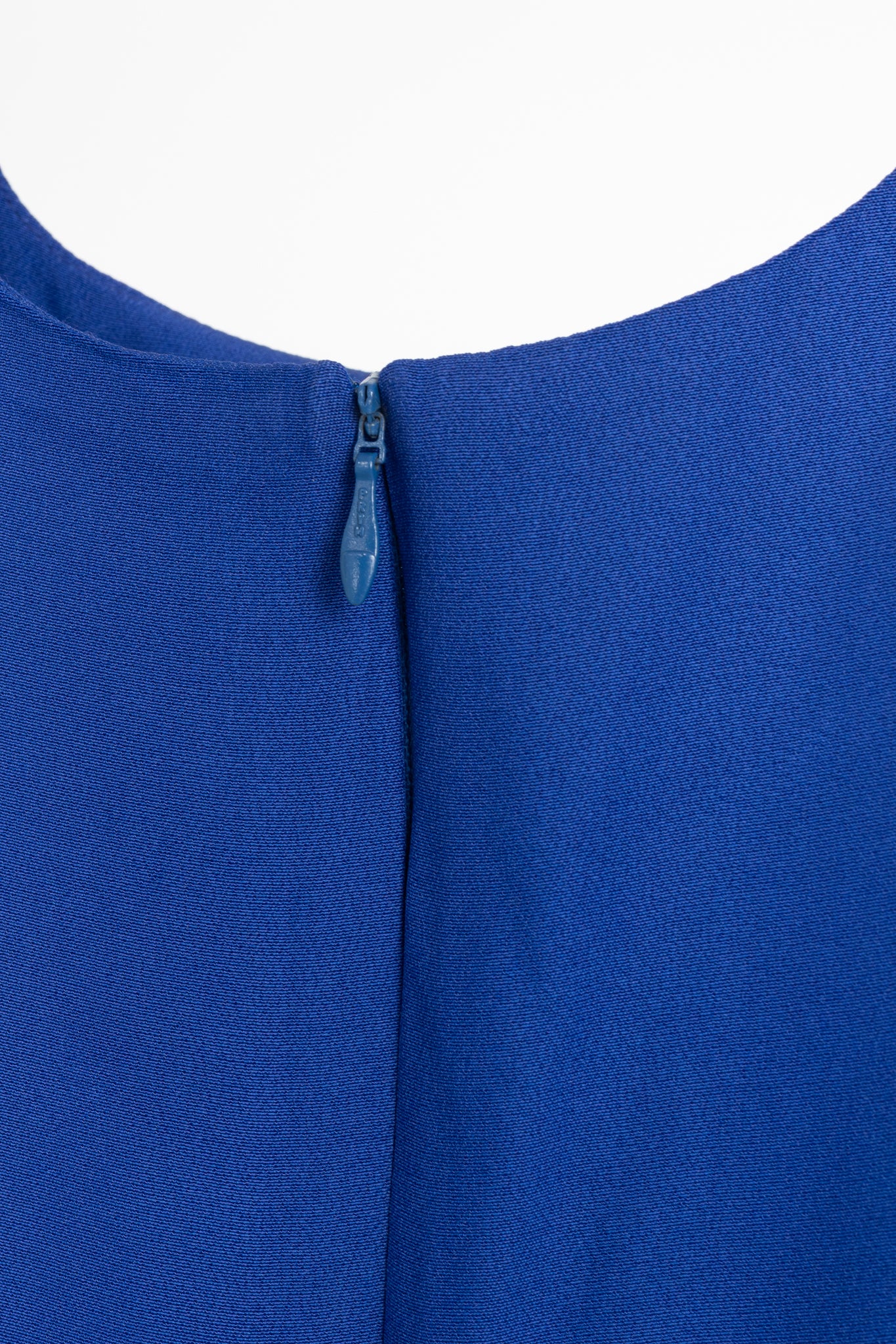 Mondi Gala Blue Crepe Jewel-Embellished Sheath Dress