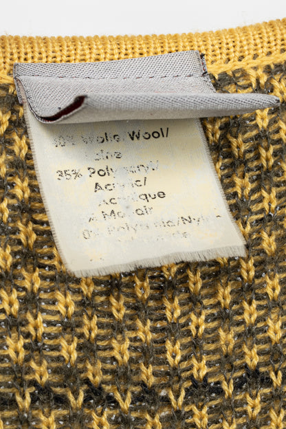 Mondi Green & Black Plaid Wool-Blend Mid-Length Cardigan