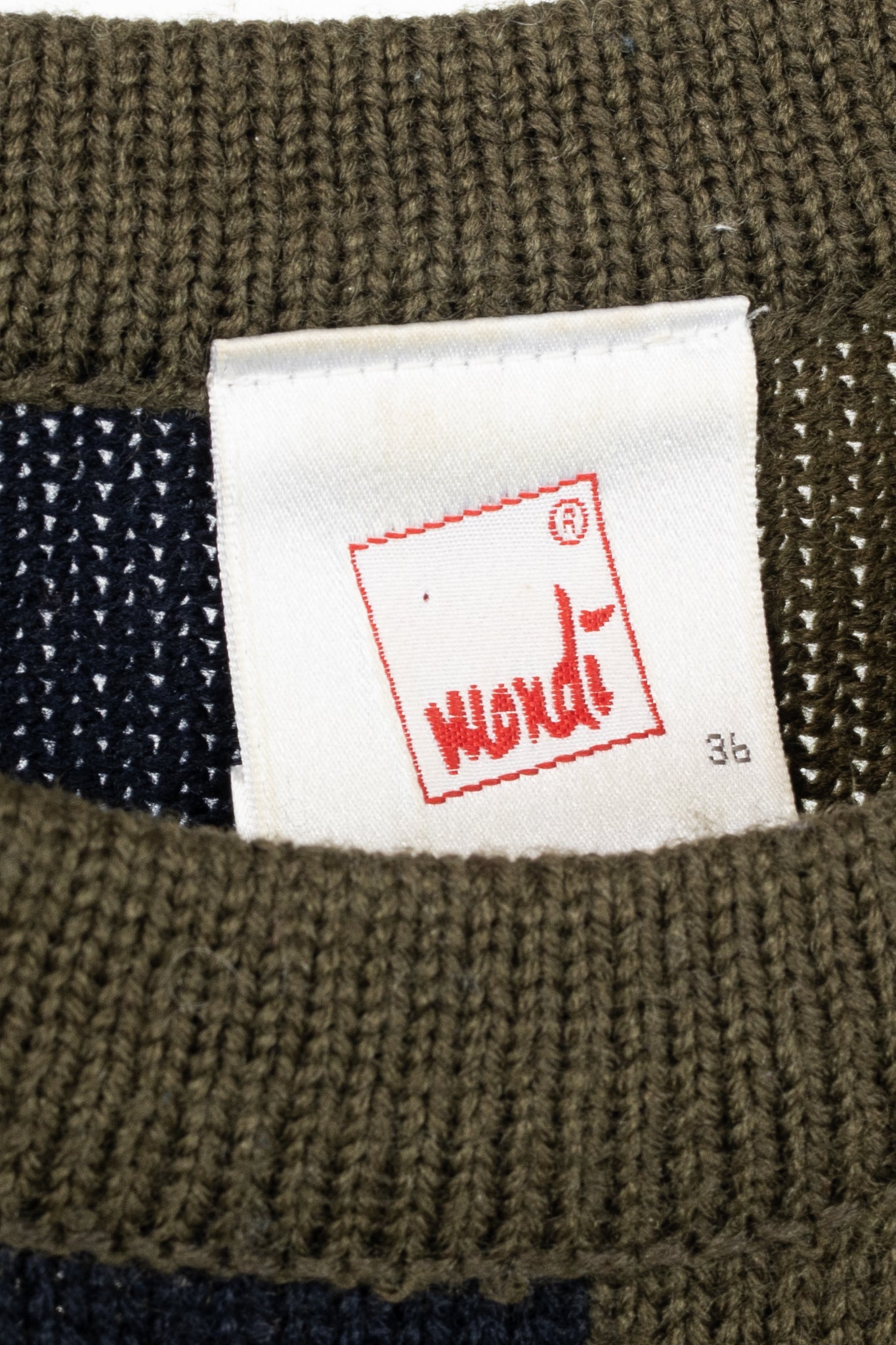 Mondi Green & Black Checkered Wool-Blend Sweater