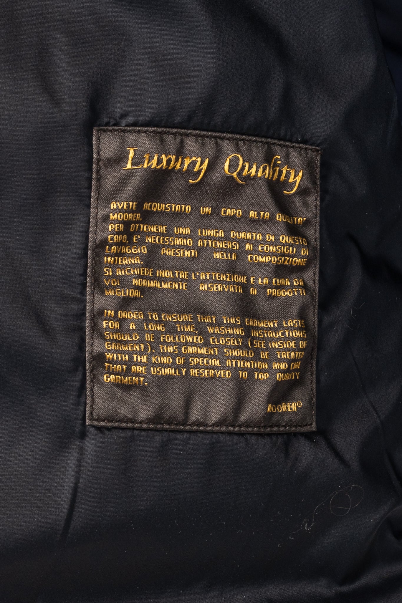 RJ By Ring Jacket Navy Cotton Seersucker Utility Jacket