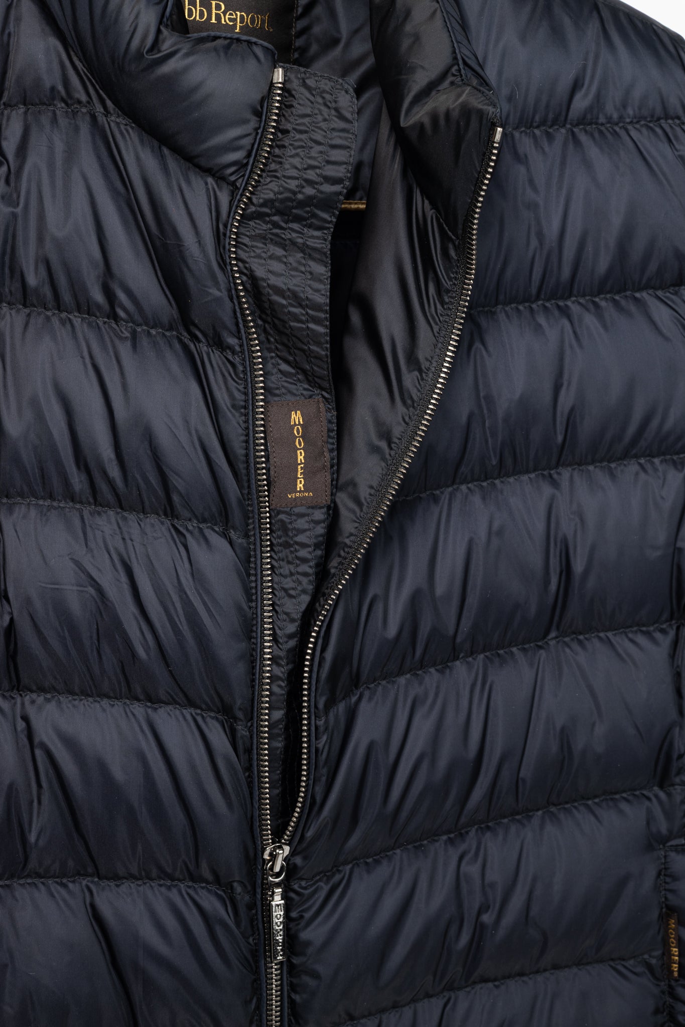 RJ By Ring Jacket Navy Cotton Seersucker Utility Jacket