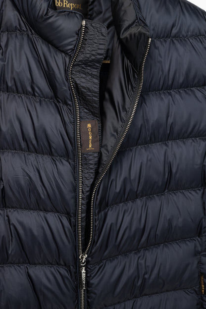 RJ By Ring Jacket Navy Cotton Seersucker Utility Jacket