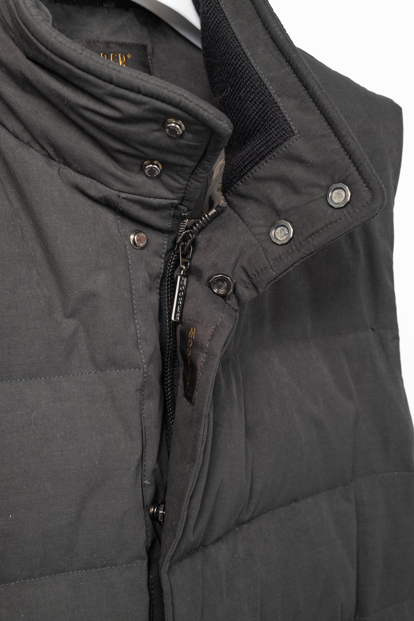 RJ By Ring Jacket Navy Cotton Seersucker Utility Jacket