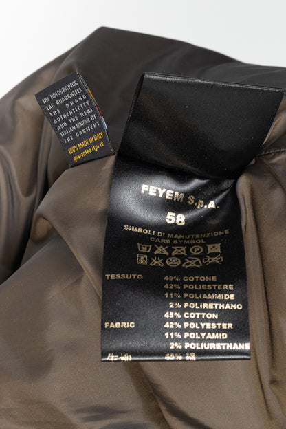 RJ By Ring Jacket Navy Cotton Seersucker Utility Jacket