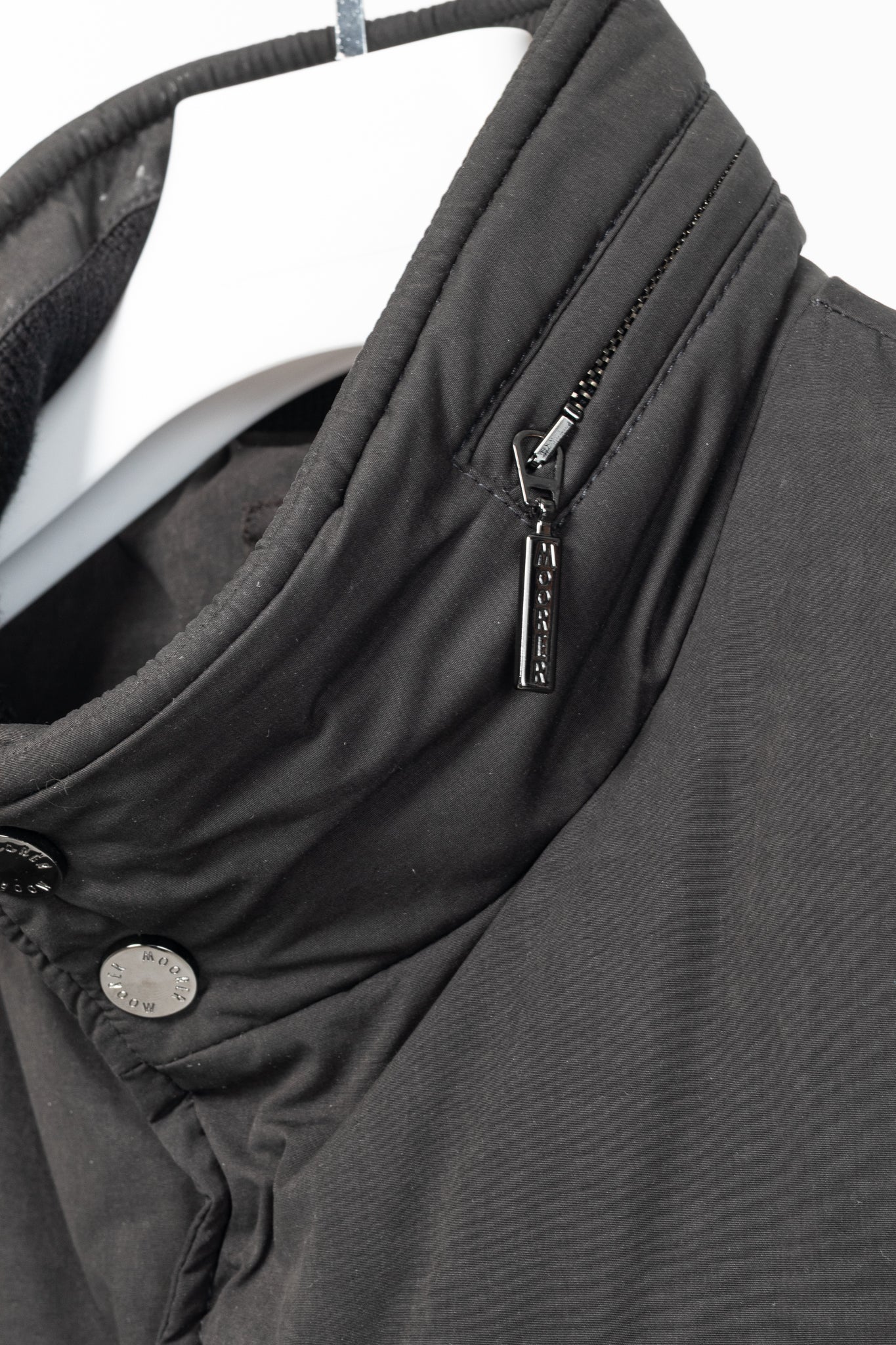 RJ By Ring Jacket Navy Cotton Seersucker Utility Jacket
