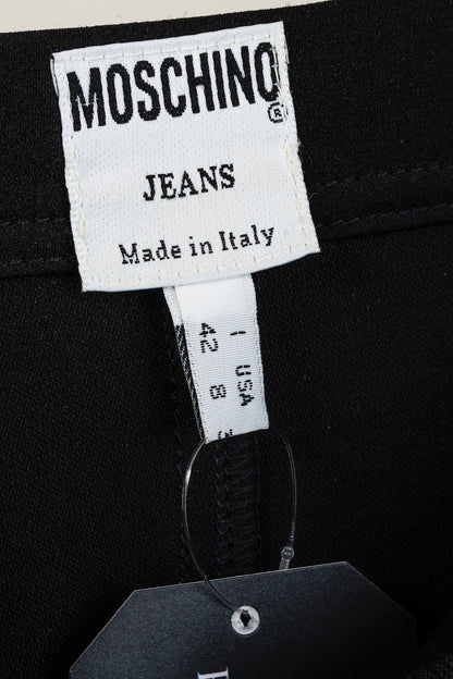 Moschino Jeans Black Double Zip Skirt