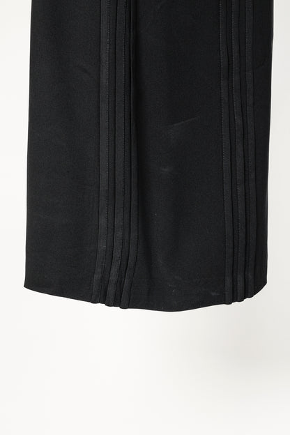 Moschino Cheap and Chic Black Tonal-Piping Sleeveless Dress