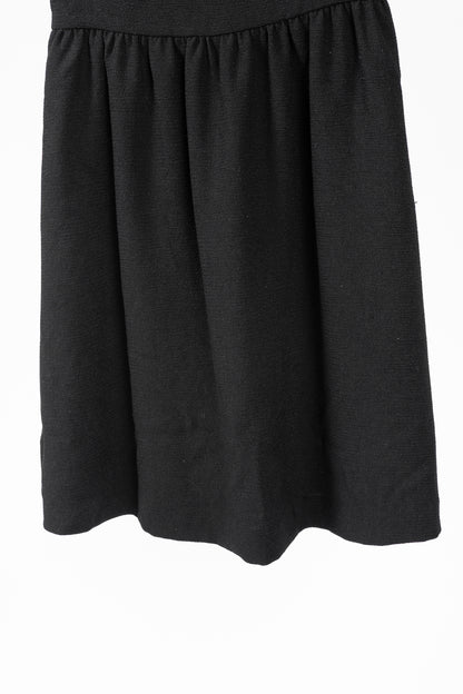 Love Moschino Black Crepe "Love"-Necklace Mini Dress
