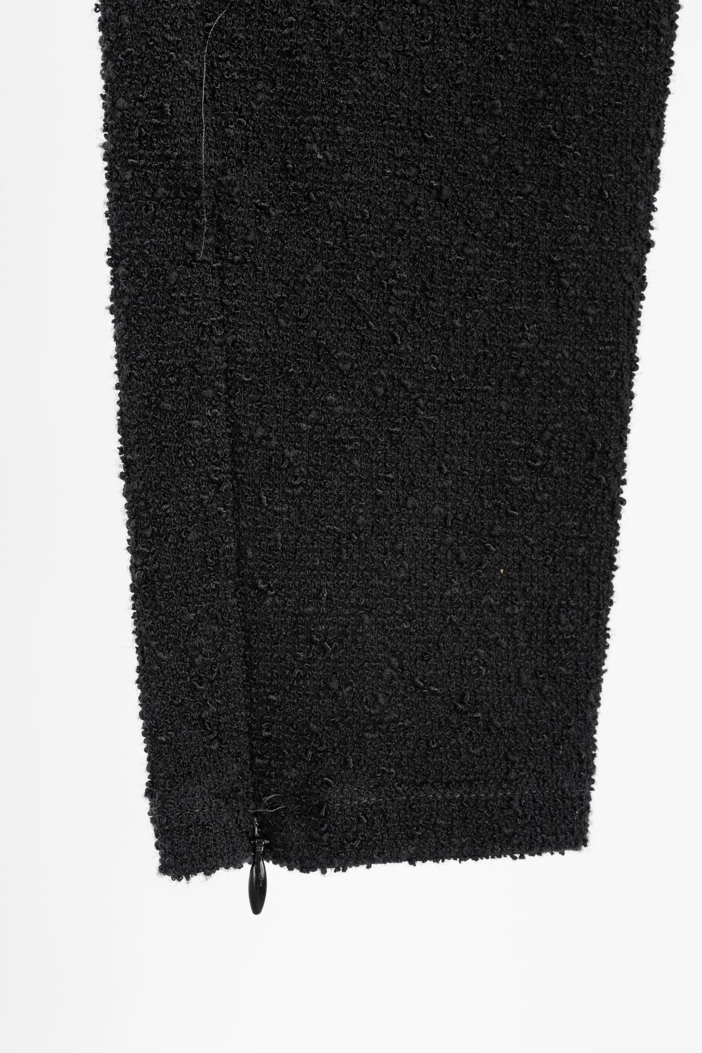 Moschino Cheap and Chic Black Boucle-Knit Chain-Belt Skinny Pants