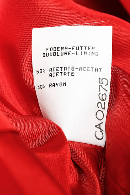 Moschino Cheap and Chic Xs & Os Heart Cut-Out Red Vest