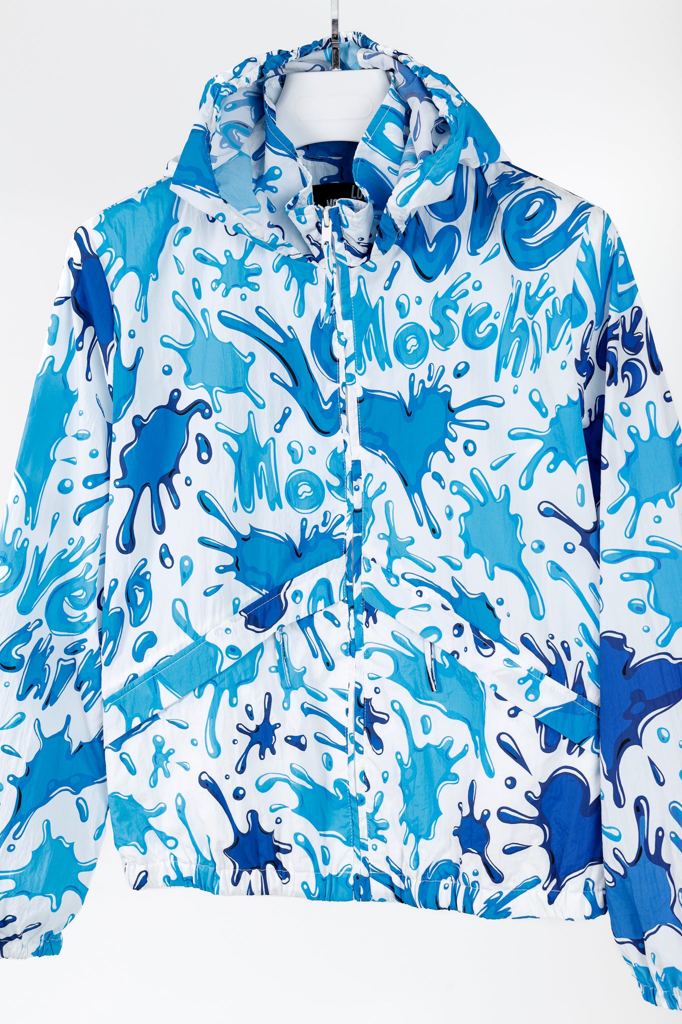 Love Moschino All Splash Logo Zip-Up Jacket