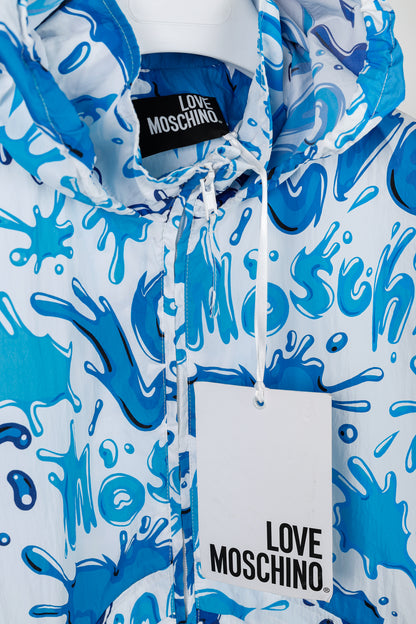 Love Moschino All Splash Logo Zip-Up Jacket
