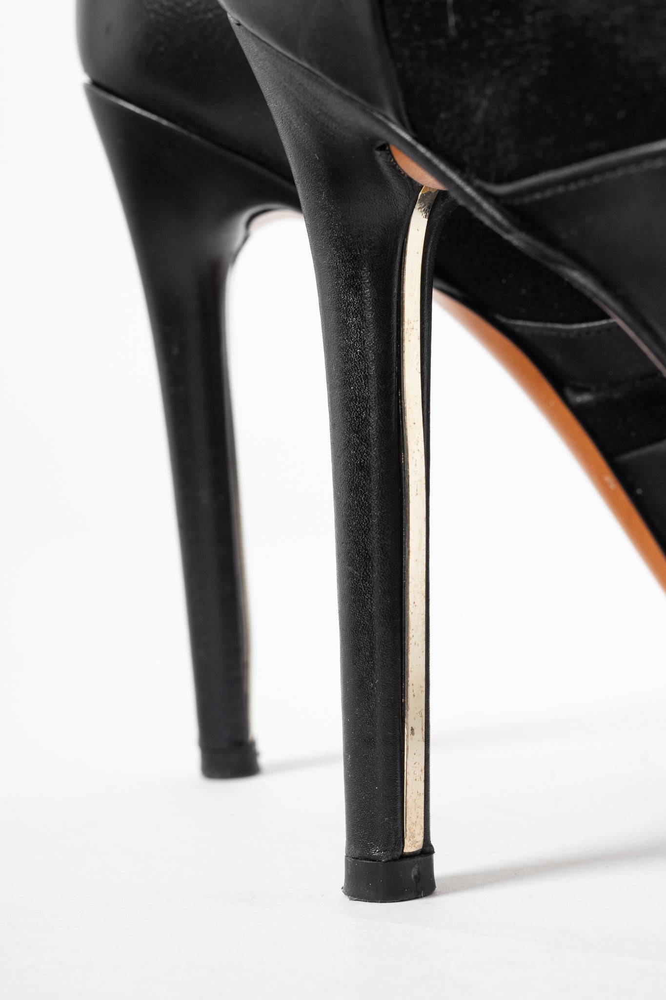 Mulberry Mira Black Calf & Suede Patchwork Booties
