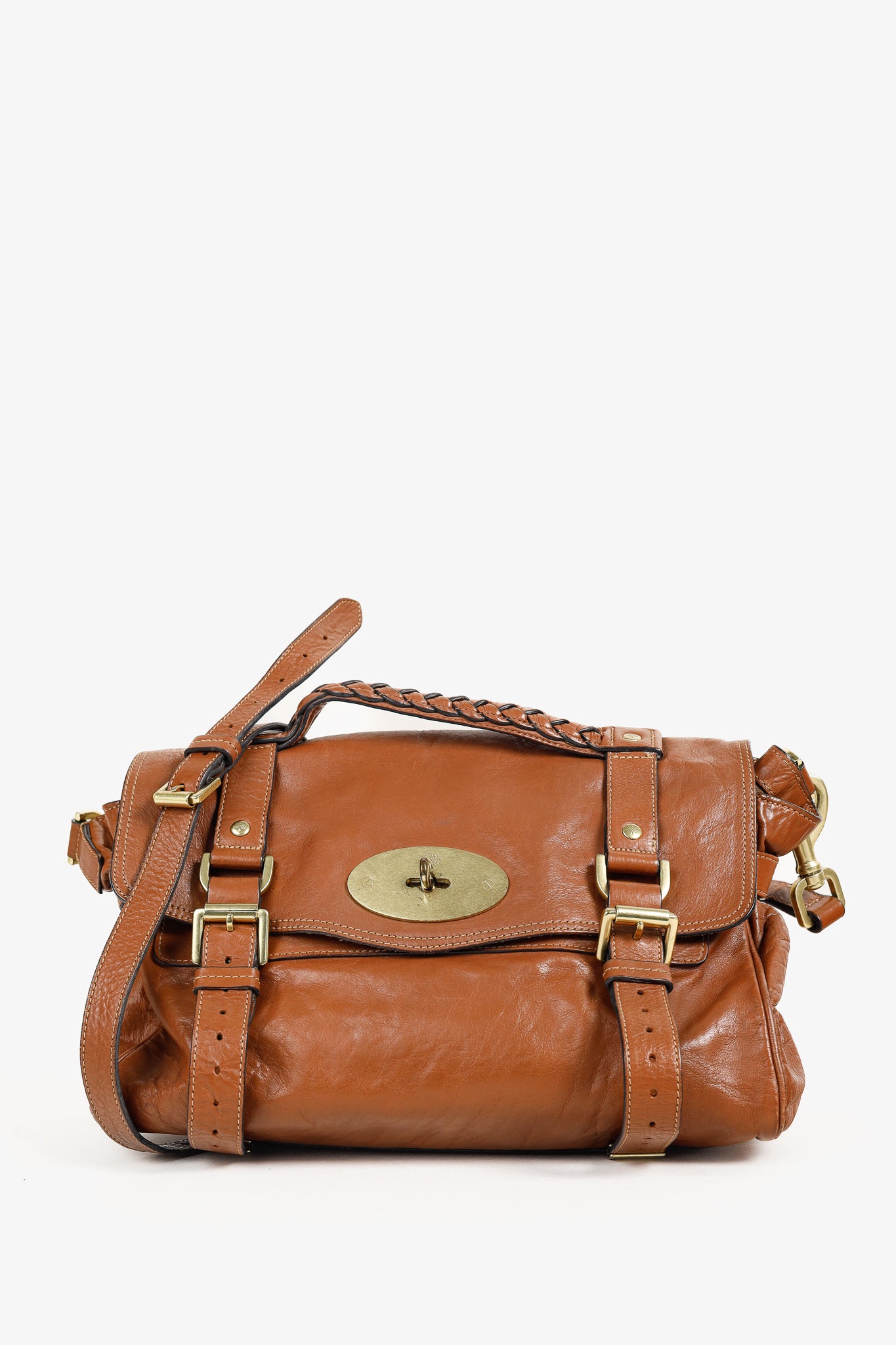 Mulberry Alexa Oak Soft Buffalo Leather Satchel