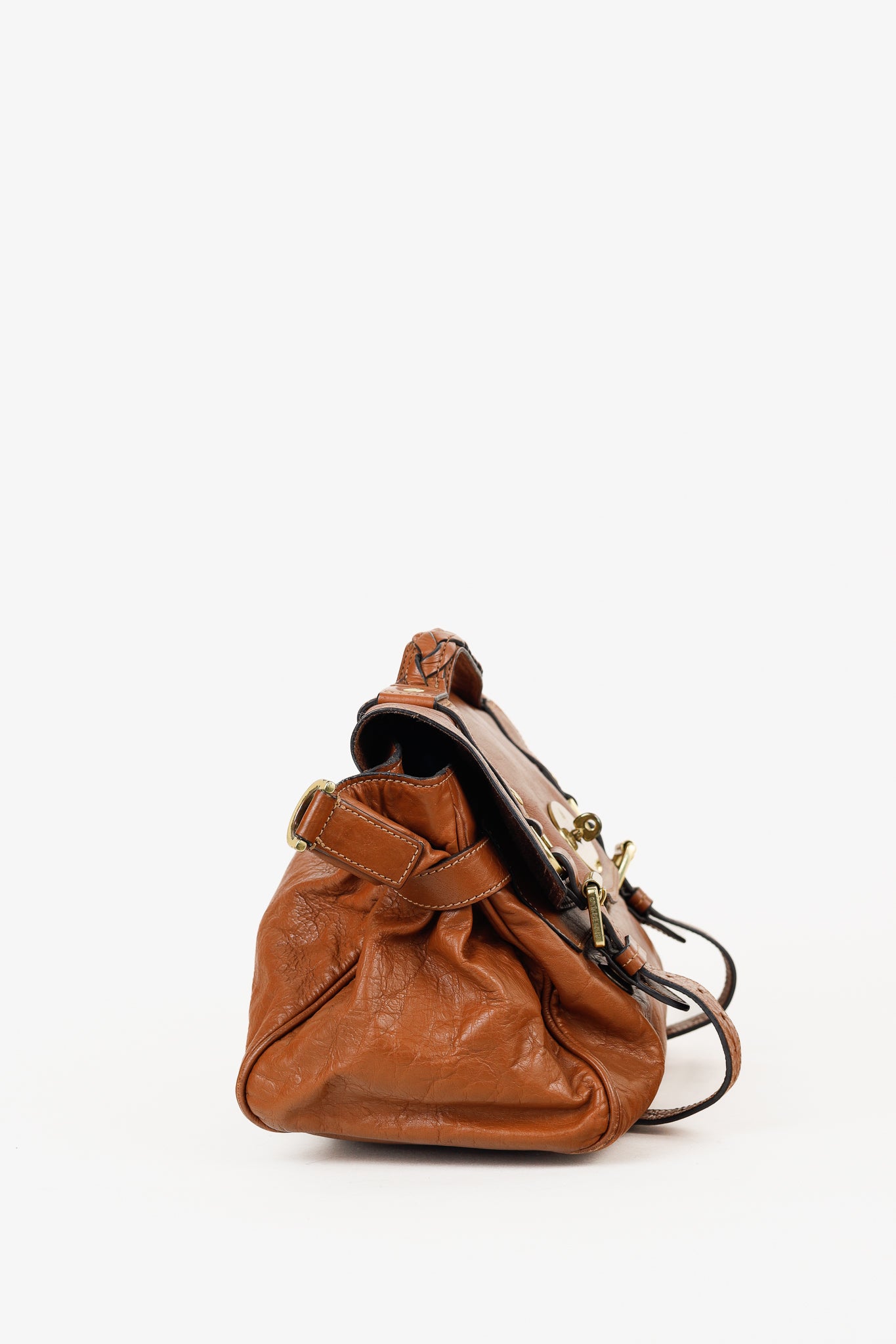 Mulberry Alexa Oak Soft Buffalo Leather Satchel