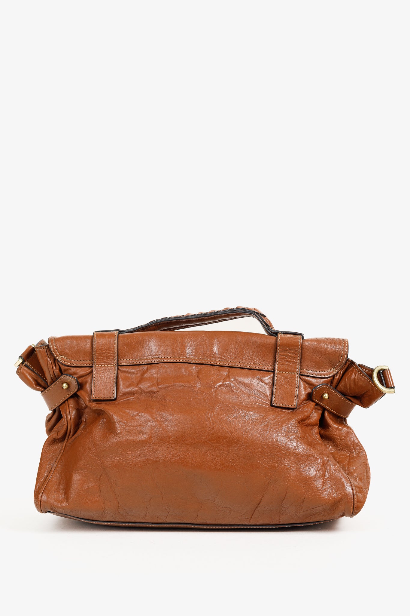 Mulberry Alexa Oak Soft Buffalo Leather Satchel