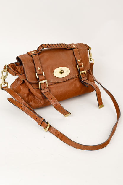 Mulberry Alexa Oak Soft Buffalo Leather Satchel