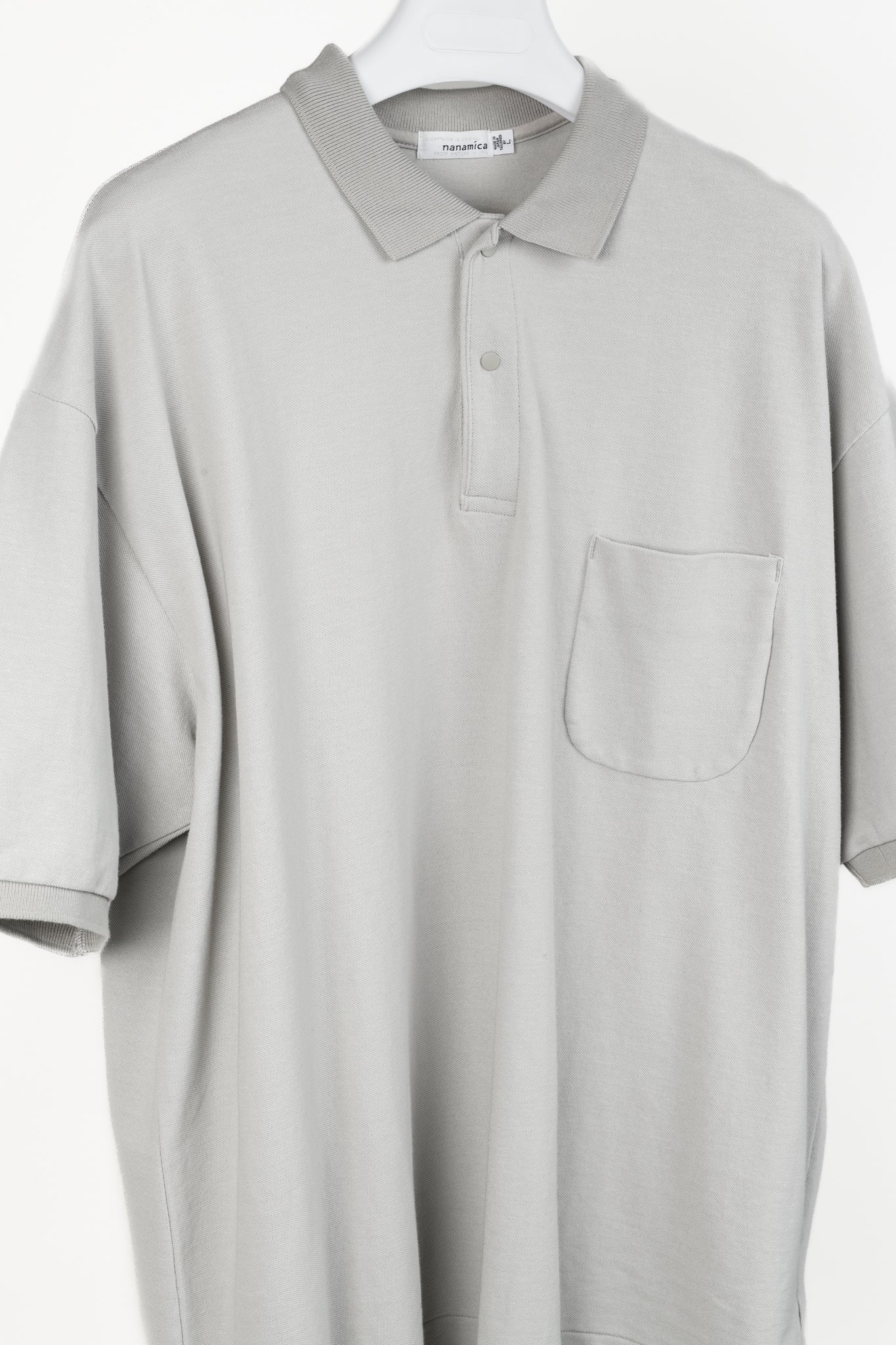 Nanamica SS/24 Light Gray S/S Polo Shirt